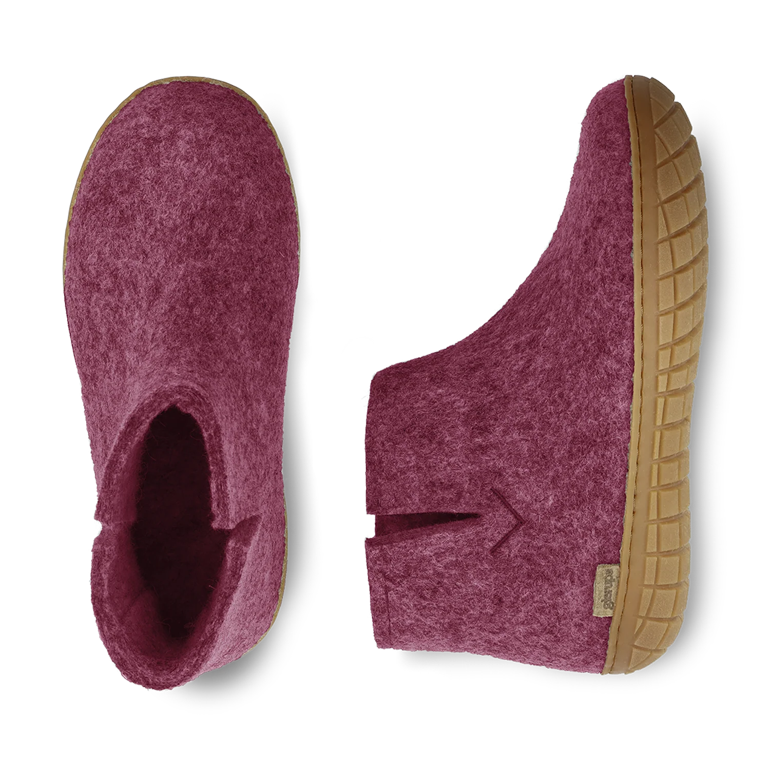 Glerups Boot Cranberry - Rubber Sole - Image 3