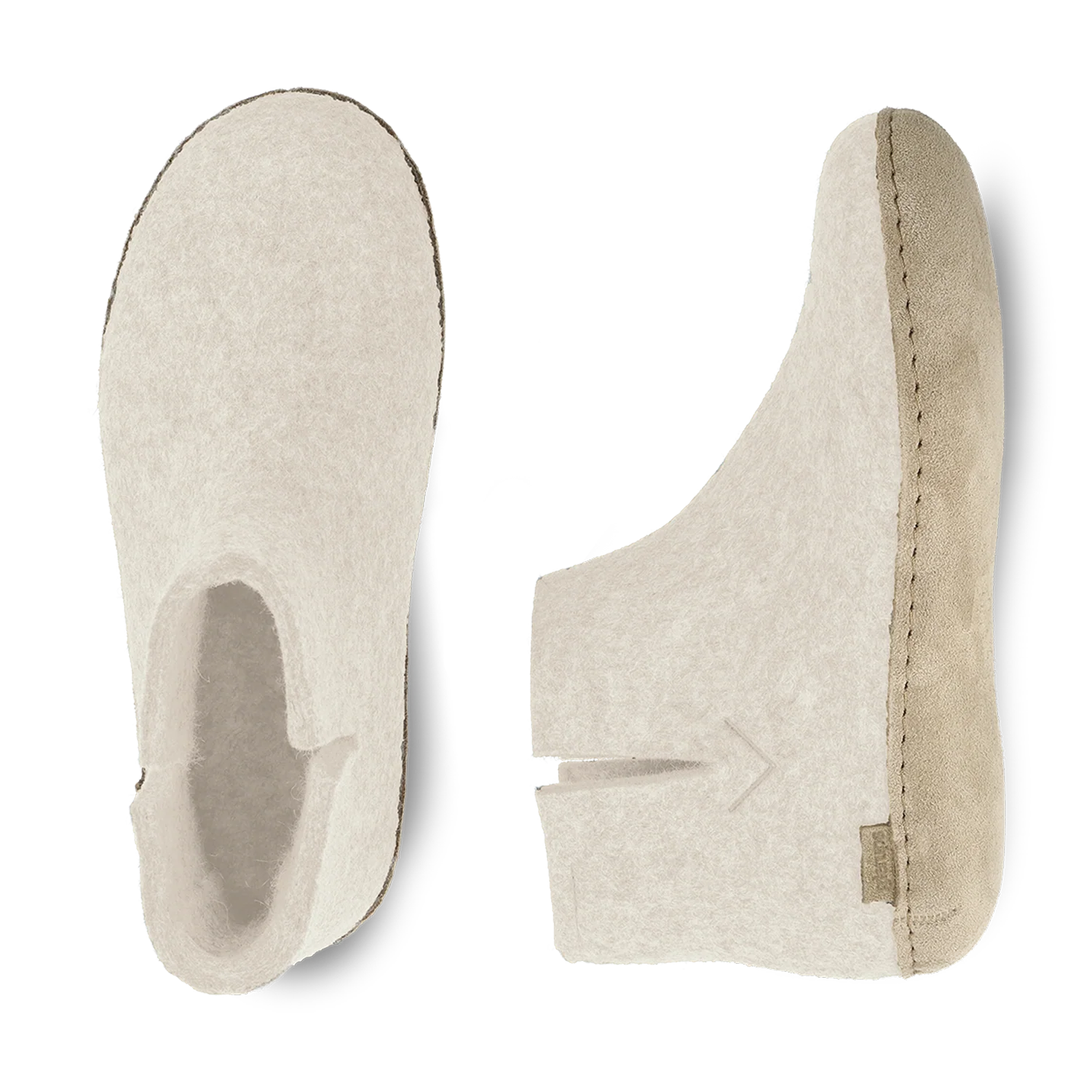Glerups Boot White - Leather Sole - Image 3