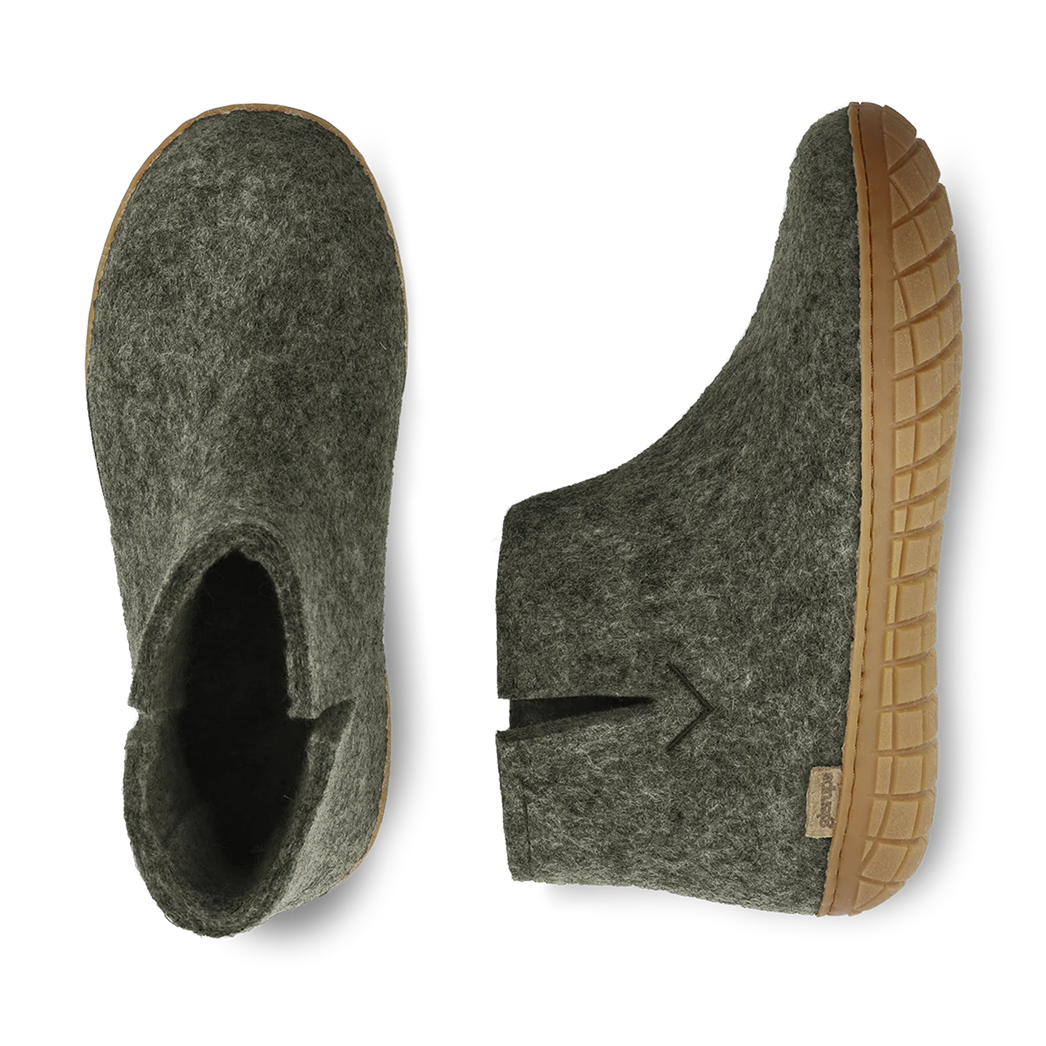 Glerups Boot Forest Green - Rubber Sole - Image 3
