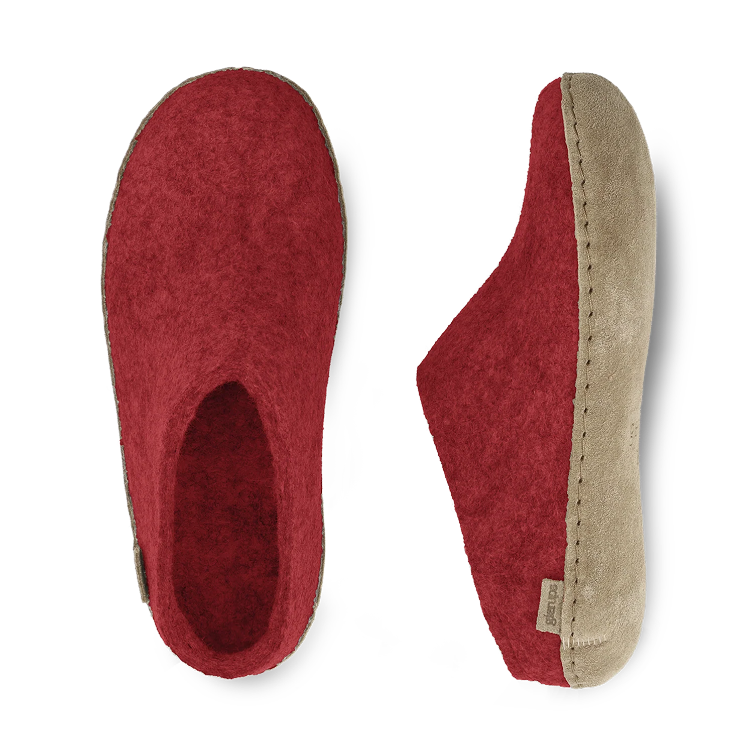 Glerups Slip-on Red - Leather Sole - Image 3