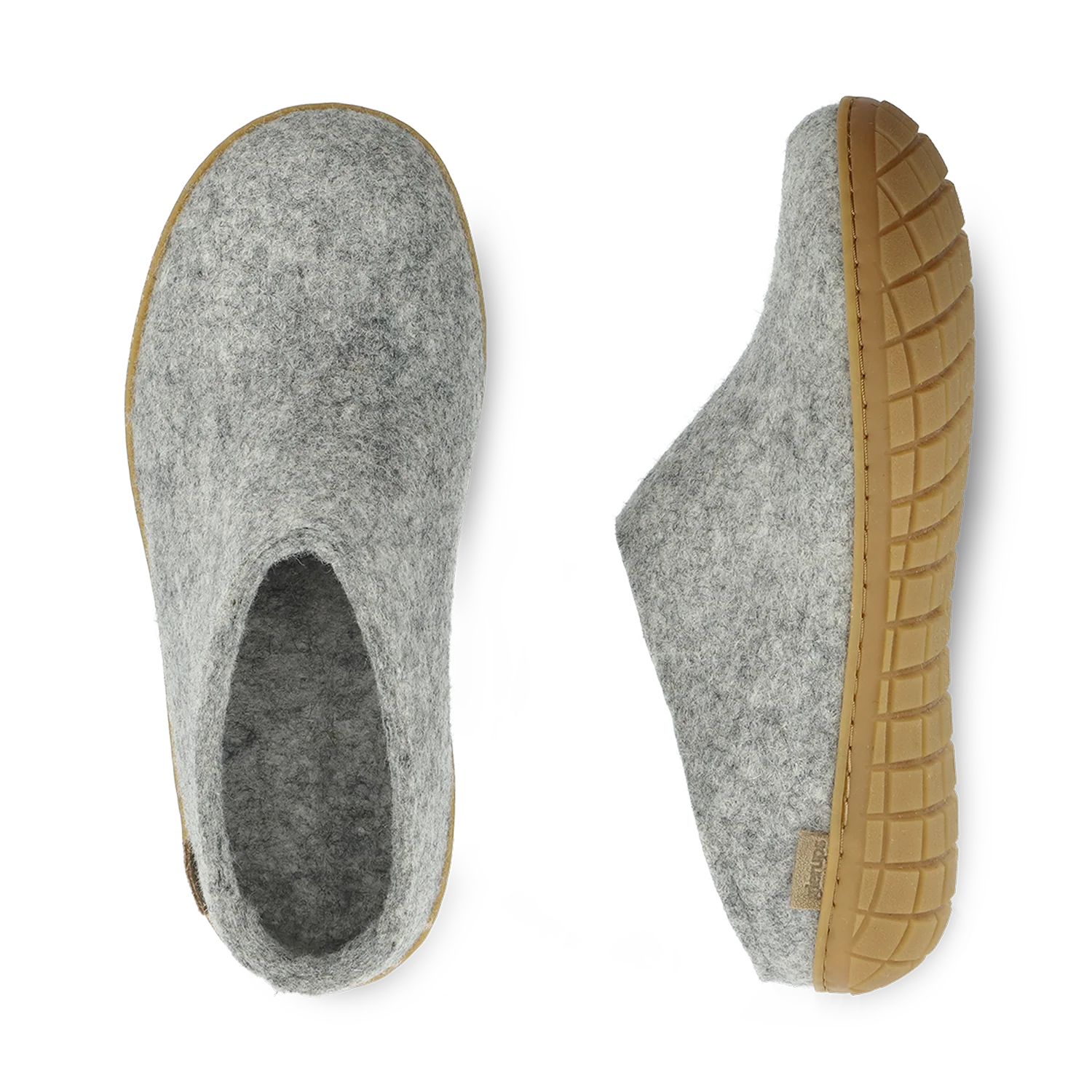 Glerups Slip-on Grey - Rubber Sole - Image 3