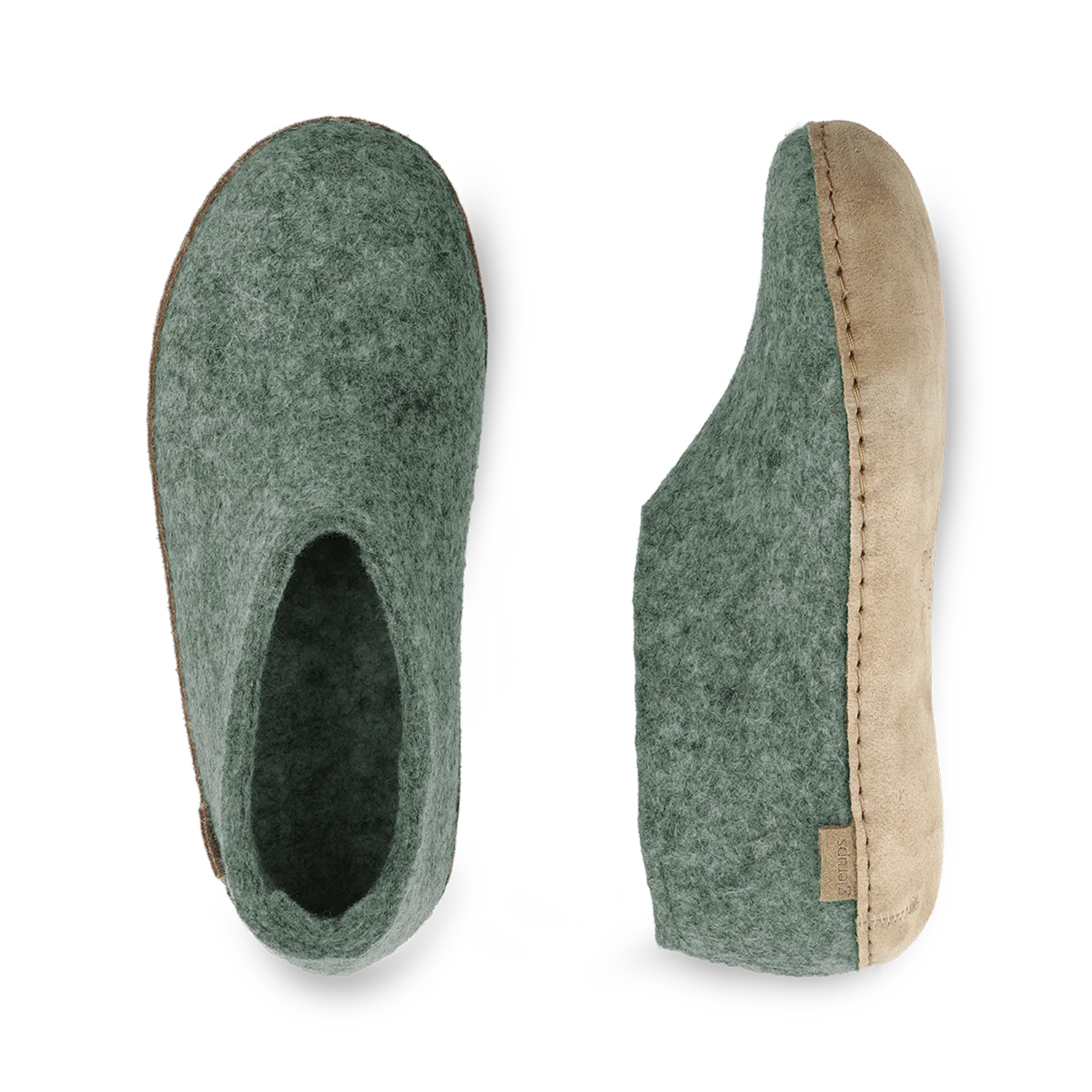Glerups Shoe Moss - Leather Sole - Image 4
