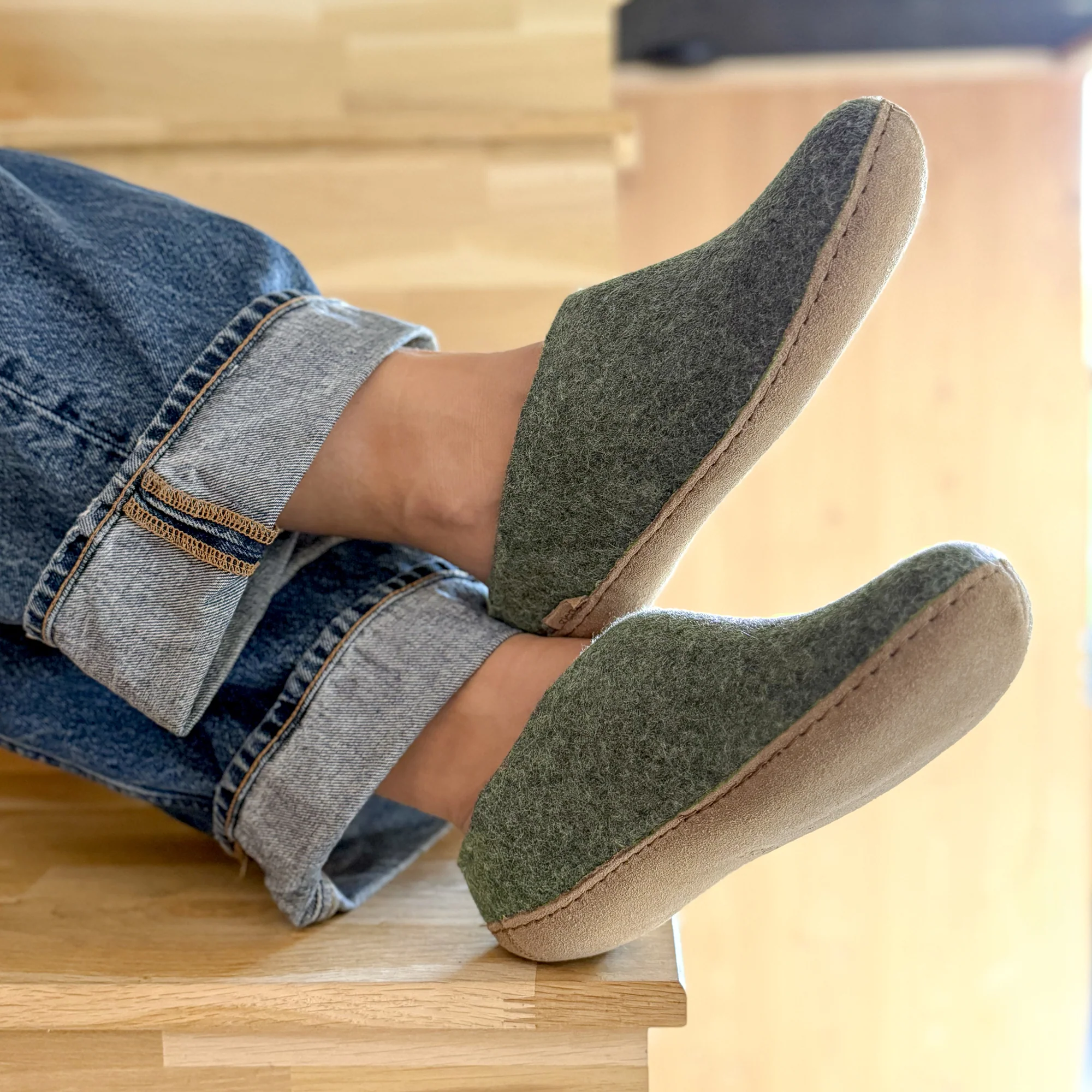 Glerups Slip-on Moss - Leather Sole - Image 5