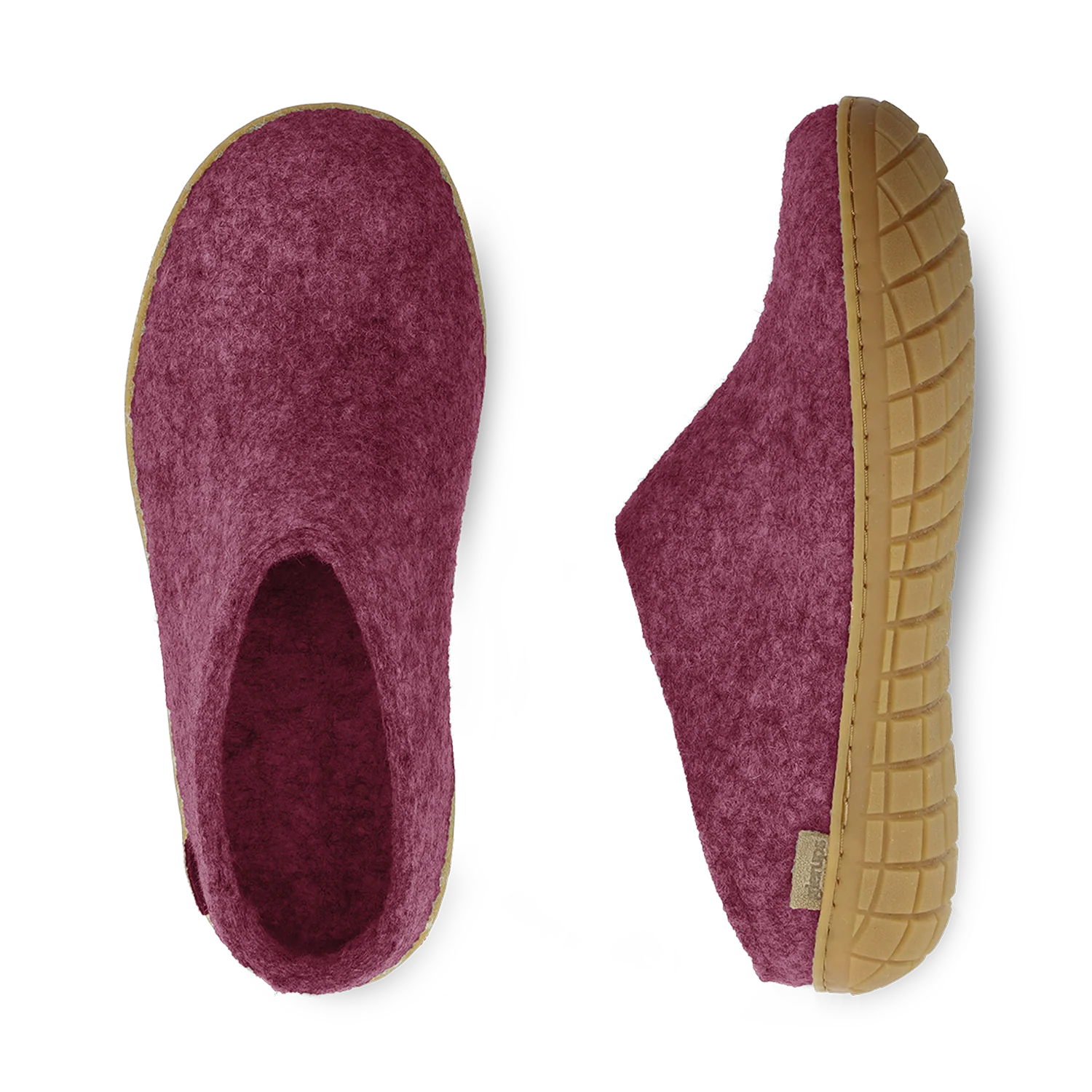 Glerups Slip-on Cranberry - Rubber Sole - Image 3
