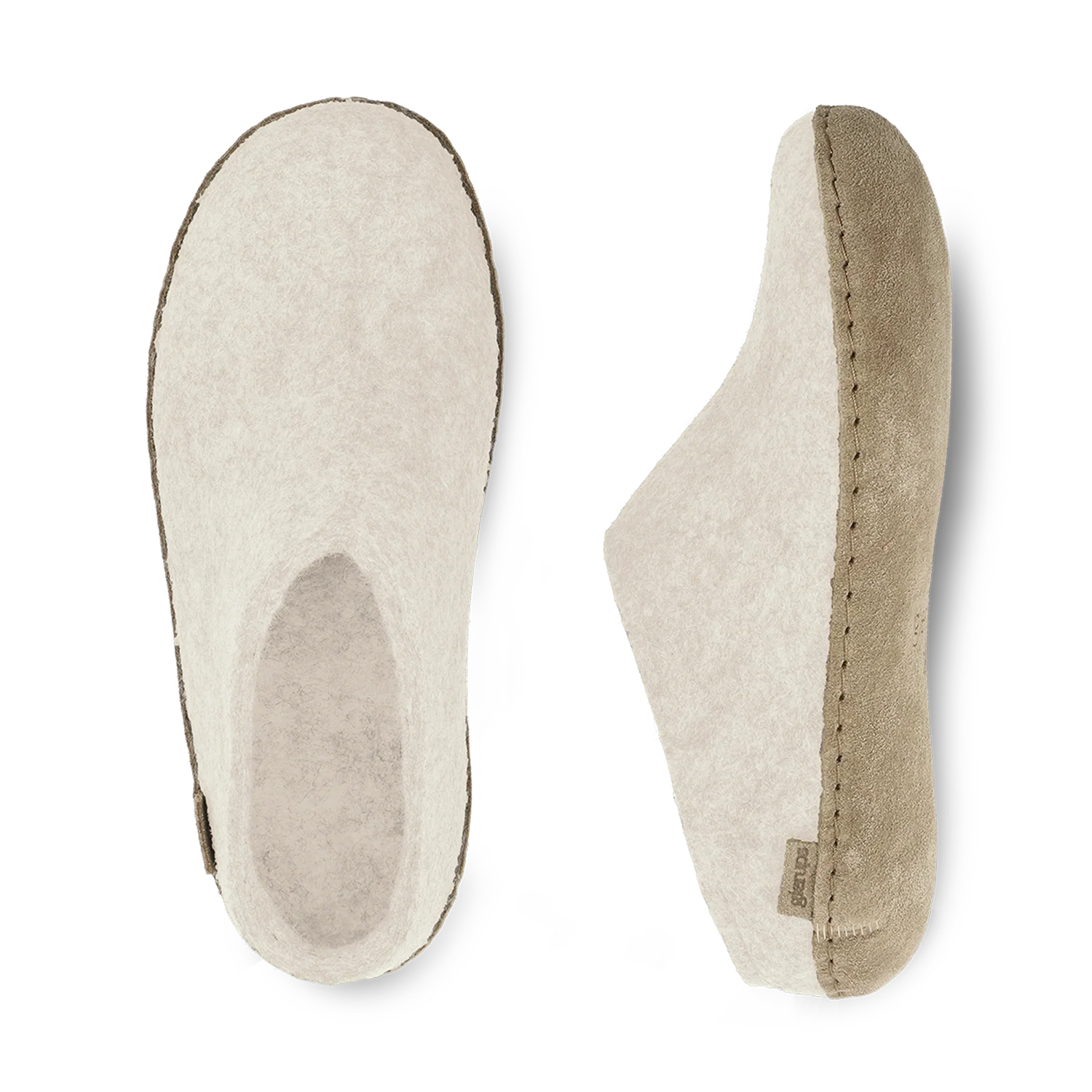 Glerups Slip-on White - Leather Sole - Image 3