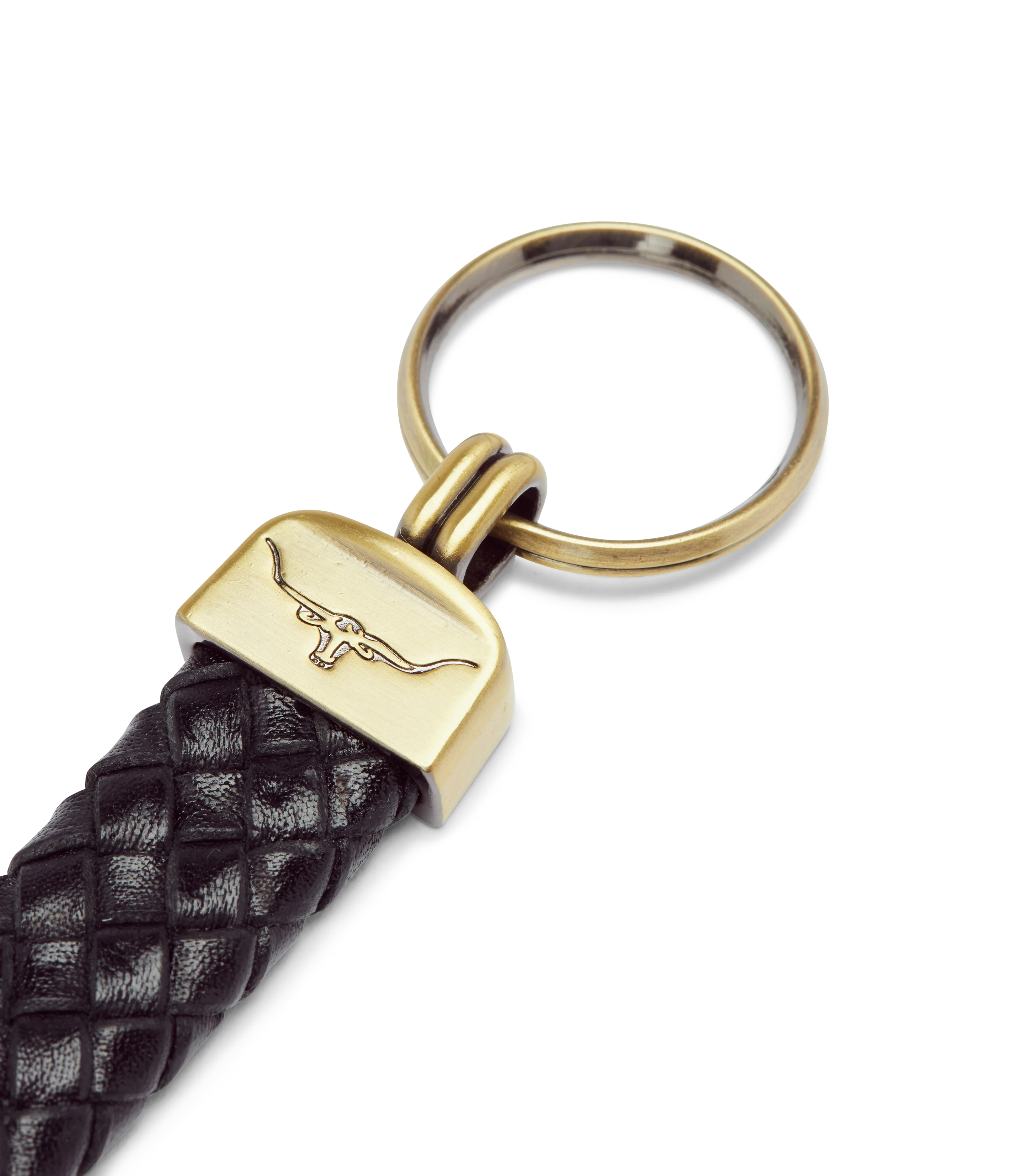 R.M. Williams Plaited Keyring - Black - Image 3