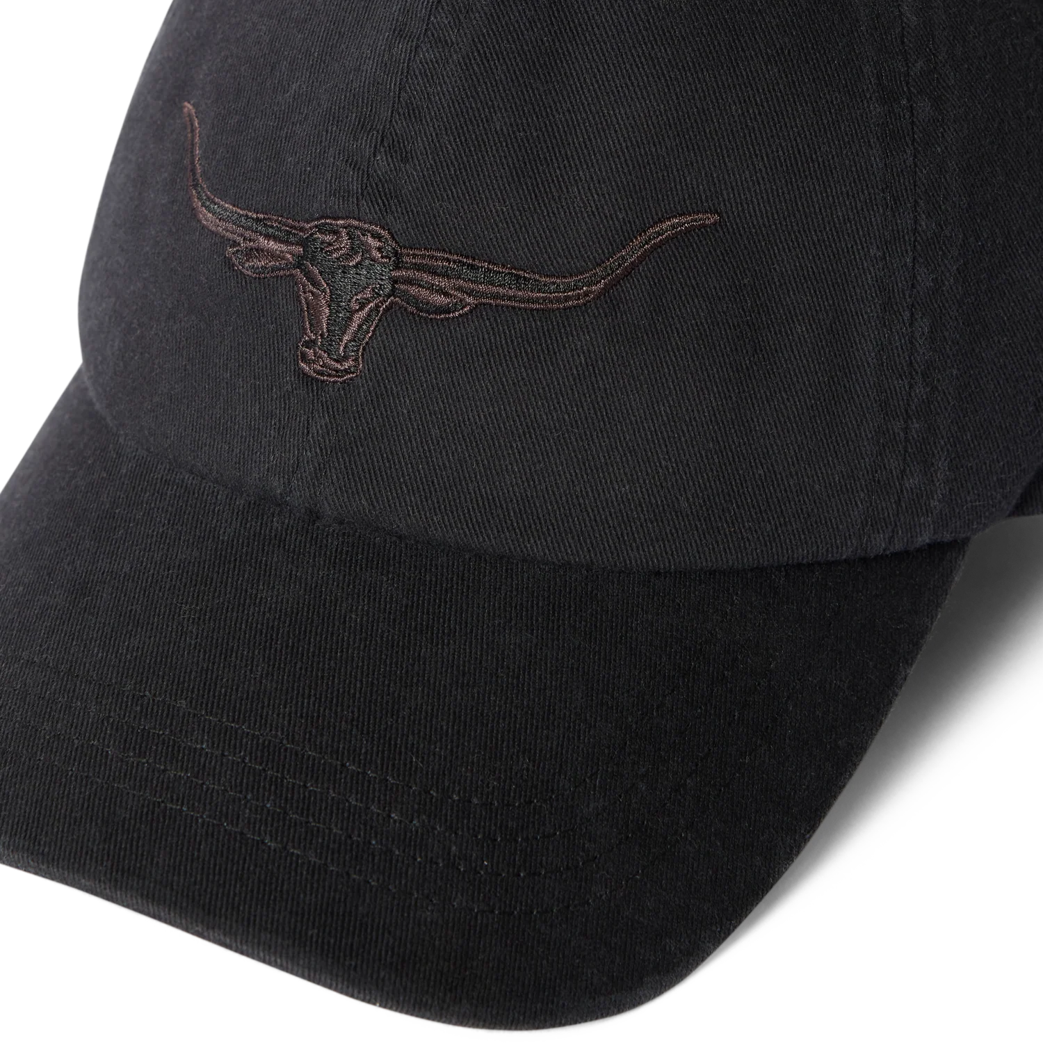 R.M. Williams Longhorn Twill Cap Black Wash - Image 3