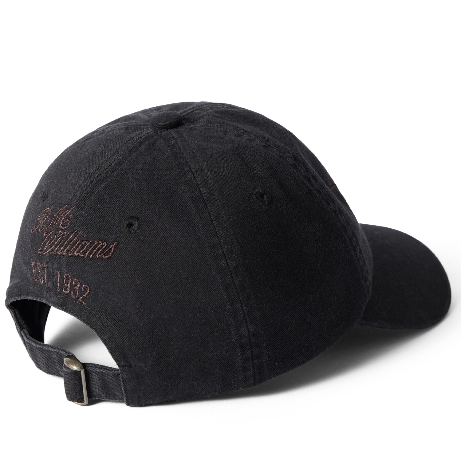 R.M. Williams Longhorn Twill Cap Black Wash - Image 4