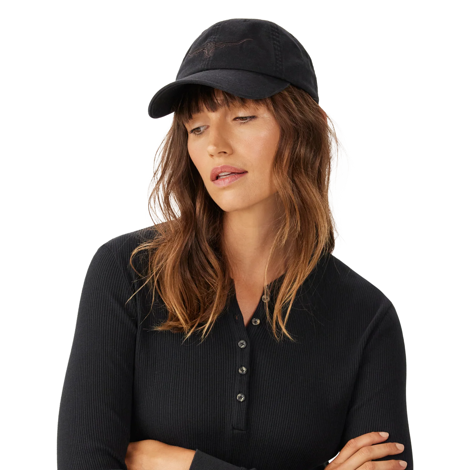 R.M. Williams Longhorn Twill Cap Black Wash - Image 5